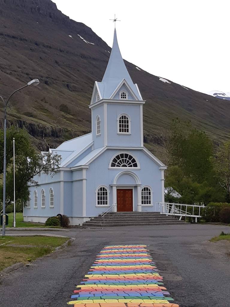 Seyðisfjörður blue church