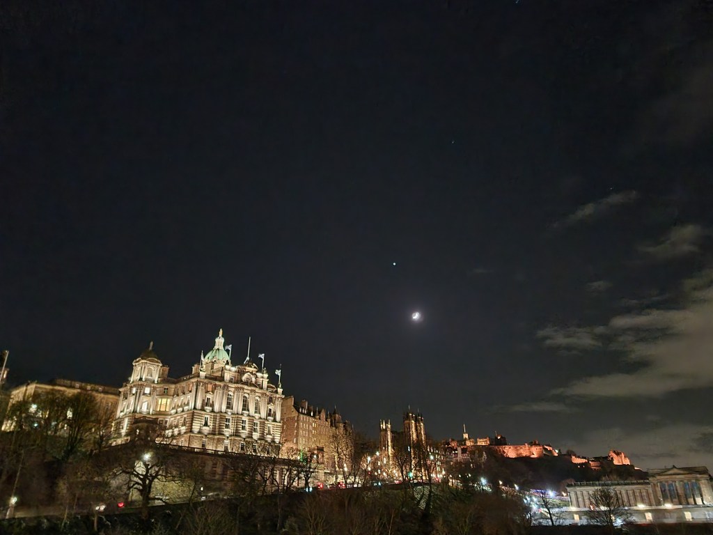 Edinburgh at night