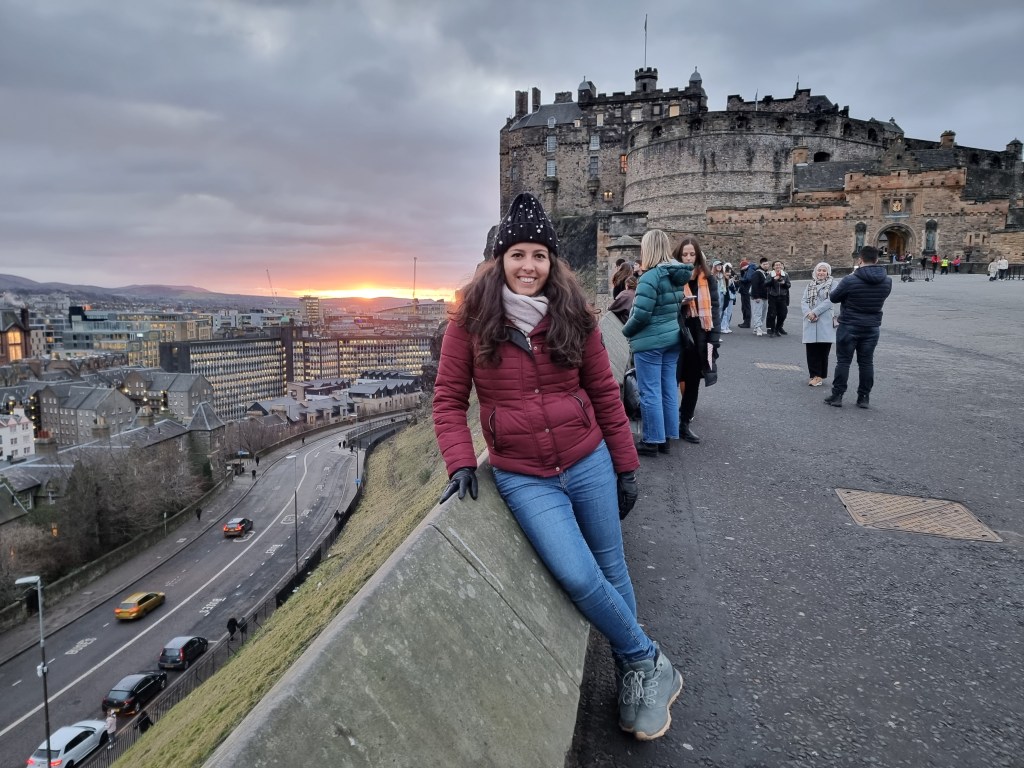 Sunset Edinburgh Castle
