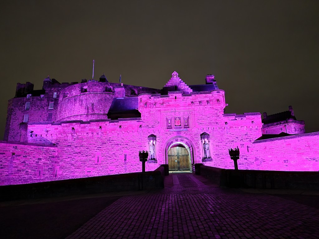 Edinburgh Castle at night