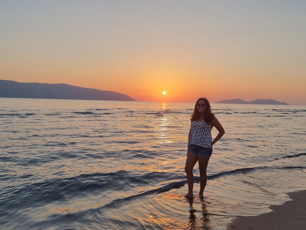 Vjetër beach sunset